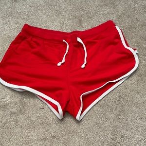 Red shorts